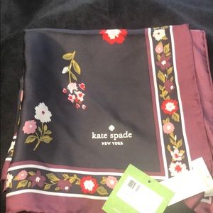 NWT Kate Spade 34” 100% silk Bloom Silk